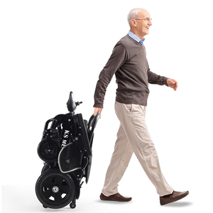 KSM-606Plus Power Electric Wheelchair 350W Dual Motors 52cm Seat Width Aluminum Alloy Foldable Removable Battery <b>Cushioned</b> Seat - Product Image 5