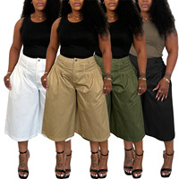 Nouveau short décontracté plissé taille haute pour femme, coupe large, avec fermeture éclair, qualité supérieure, longueur courte, grandes tailles, ample, pour l'été