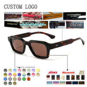 Modern Transparent Rectangle Full Rim <b>Sunglasses</b> Solid Clear Frame <b>Blue</b> Lens Anti-Uv Protection High-quality Unisex Adult - Product Image 2