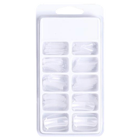 Vente en gros Poly Ongles Gel Quick Art Faux Formes Construction Rapide Acrylique Moule Conseils Ongles Double Forme 100pcs Boîte Manucure Nai Fournitures