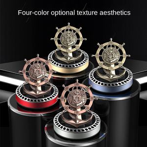 Parfum de voiture de luxe aromathérapie accessoires <span class=keywords><strong>d</strong></span>'intérieur de voiture Creative Helmsman huile essentielle de parfum de voiture rotative solaire - Product Image 5