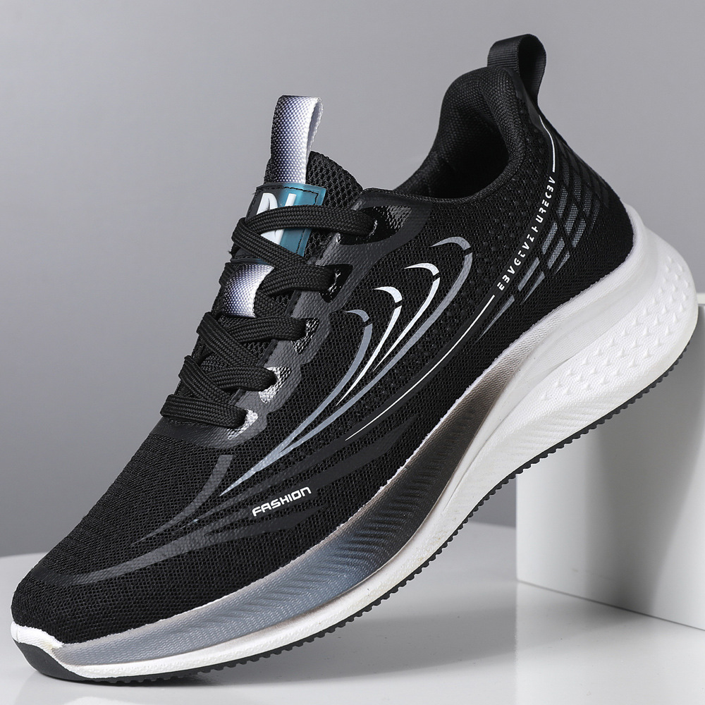 Men's Lace-up Sneakers - High Quality Casual Running Shoes
