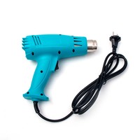 Pistolet à air chaud professionnel 1500W 2 réglages de vitesse Durable et Protection contre les surcharges Pistolet à chaleur chaude rapide en option