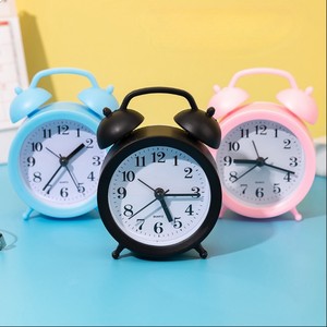 Reloj <span class=keywords><strong>Despertador</strong></span> de Cuarzo de Diseño Minimalista para Decoración del Hogar, con Doble Campana Pequeña, Digital, Creativo, de Plástico, para Mesa de Noche - Product Image 2