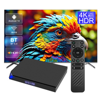 Décodeur Android 4K 16 Go certifié CE, Amlogic S905X5M, décodeur intelligent, WiFi 5G, WiFi6, BT5.4, LAN 1000 Mbps, lecteur vidéo home cinéma