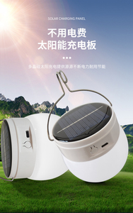 Lámpara Solar LED de Globo, Plástico, para Exteriores, Luz Blanca Cálida 2700K, Regulable, con Sensor/Control Remoto, para Jardín y Patio - Product Image 6