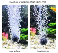Petite Pierre à Bulles d'Air Ronde Écologique pour Aquarium, Haute Diffusion d'Oxygène pour Réservoirs et Bassins