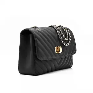 Nuevo diseño de moda de alta calidad bolso de cuero señoras bolso de gran capacidad para uso diario Sling bag para niña