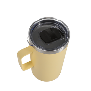 Venta al por Mayor de <span class=keywords><strong>Tazas</strong></span> de Café de Acero Inoxidable Aisladas de 12oz/16oz con Asa, Vaso Térmico de Viaje, Logotipo Personalizado, Proveedor OEM de Fábrica - Product Image 5