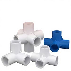 <span class=keywords><strong>PVC</strong></span>パイプ継手 三方向 四方向 五方向 六方向 三次元直角ジョイント 六角ヘッド水道管 DIY - Product Image 4