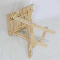 Table pliante de camping et de pique-nique en bois massif, design moderne, légère, durable, imperméable