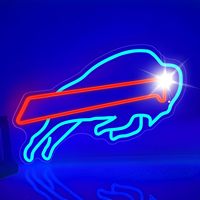 Vente en gros de lampes LED en plastique avec logo Infinity, impression numérique pour les Dallas Cowboys, décoration moderne 3D pour les fans de l'équipe, pour la maison, le bureau, le bar
