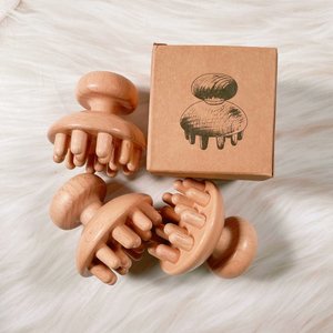 Masajeador de mango de madera HY, dispositivo de masaje Facial con cepillo de pulpo de masaje <span class=keywords><strong>Accupoint</strong></span> personalizado - Product Image 2
