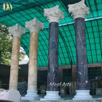 Ideal Arts gute Qualität Hohl marmorsäule schwarz Innen Stein marmorsäulen