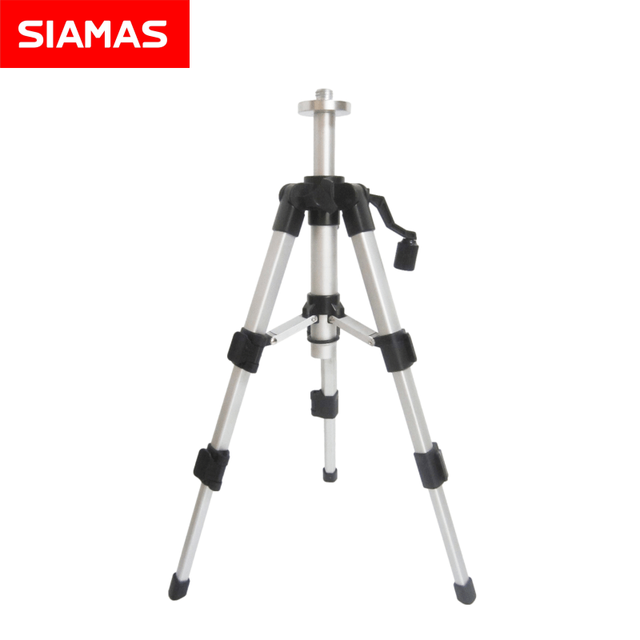 SIAMAS Mini Tripod for Laser Level Use 21-44cm Aluminum square Leg Supporting Stand Accessory