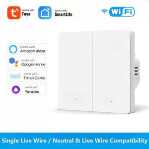 Interrupteur mural intelligent Tuya 2025 avec minuterie, compatible WiFi, <span class=keywords><strong>Android</strong></span>, PC, Alexa et <span class=keywords><strong>Google</strong></span> Assistant, design <span class=keywords><strong>barre</strong></span>, pour maison intelligente - Product Image 5