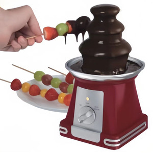 Fontaine <span class=keywords><strong>à</strong></span> <span class=keywords><strong>Chocolat</strong></span> Électrique Populaire <span class=keywords><strong>à</strong></span> 3 Niveaux pour Fêtes, Idéale pour Tremper Fraises, Pommes et Légumes - Product Image 1