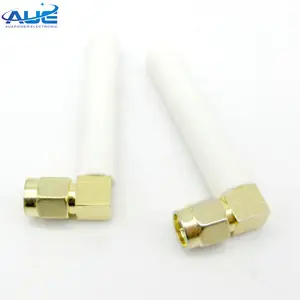 50 millimetri di altezza bianco nero di gomma antenna antenne WiFi con connettore maschio SMA 2400-2483MHz 2dbi sma antenna wifi