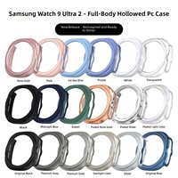 Casing Pelindung Baru untuk Samsung Galaxy Watch 9 Ultra 2 47mm PC Perlindungan Penuh Berongga Berlapis Embun