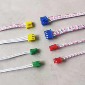 JST XH 2.54毫米节距公母连接器红白条纹扁平带状电缆 - Product Image 5