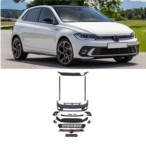 Juego Completo de Difusor de Faldones Laterales y Parachoques Delantero para <span class=keywords><strong>Volkswagen</strong></span> <span class=keywords><strong>Polo</strong></span> MK6.5 <span class=keywords><strong>2022</strong></span>+ Estilo Estándar/<span class=keywords><strong>GTI</strong></span>/R-Line, Actualización al Estilo MK6.5 <span class=keywords><strong>Polo</strong></span> <span class=keywords><strong>GTI</strong></span> - Product Image 1