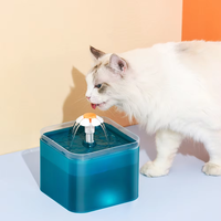 Fontaine d'eau automatique pour chat Distributeur d'eau USB pour chat et animal de compagnie Mangeoire Bol Lumière LED Distributeur d'eau intelligent pour chien et chat