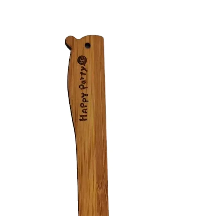 fancy cute bird wooden bamboo laser engraved ruler