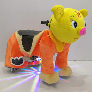 Elektro-Reitspielzeug für Kinder Plüschpferd und Hund Scooter Tieren-Reitspielzeug aus Kunststoff für den Einsatz im Einkaufszentrum - Product Image 1