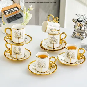 European-Style High-End Ceramic Coffee Cup Saucer <strong>Set</strong> Luxury British Afternoon <strong>Tea</strong> Accessory Premium Experience <strong>Gift</strong> Giving - Product Image 6