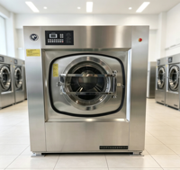 SUS304 Industrial Washing Machine 70kg Fully Suspended Washer Extractor for Hotel Hospital School Uniform Service