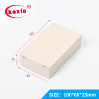 Boîte de jonction électronique fonctionnelle en plastique ABS KEXIA, indice de protection IP54, gris clair et noir, 100x60x25mm, Kw-041, service OEM