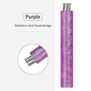 Herramienta de decoración de uñas con 5 cabezales metálicos, punta para pintar puntos, cabezales de varios tamaños, herramienta de manicura para decoración de uñas en salón. - Product Image 6