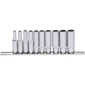 KS เครื่องมือ1/4 "ชุดซ็อกเก็ตหกเหลี่ยม chromeplus ลึก10ชิ้น4-13มม - Product Image 1