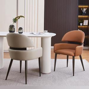 Minimalist <strong>Dining</strong> <strong>Chair</strong> for Home Use High-end Enlarged Backrest <strong>Dining</strong> Table and <strong>Chair</strong>, t Light Luxury Hotel Comfortable <strong>Chair</strong> - Product Image 5