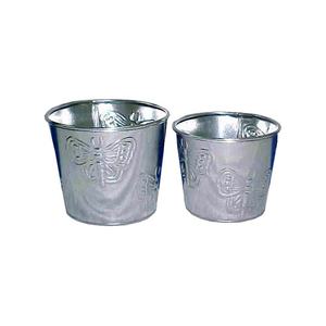 Jardinière en métal de fer de conception de seau circulaire antique de finition personnalisée par exportateur en gros dur galvanisé pour la décoration de jardin - Product Image 3