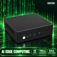 AI Edge Computing Host Self Service Kiosk Vision PC DIN Rail Mount