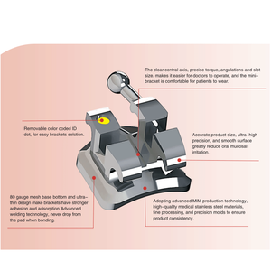 Suministro al por Mayor de Brackets de Ortodoncia Dentales con Marca CE, con Autoligado o Brackets MBT, Brackets Roth - Product Image 2