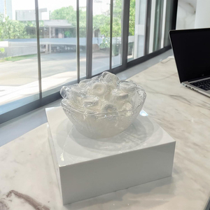 Présentoirs de buffet en acrylique blanc personnalisés OEM, cubes de présentation empilables pour gâteaux, desserts, collations et repas froids, vente en gros - Product Image 2