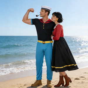Disfraz de Popeye el Marinero para Parejas, Disfraz de Halloween, Disfraces Elegantes para Hombres y Mujeres, Disfraz para Jugar a Roles - Product Image 4