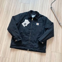 Veste de travail classique japonaise J01 en toile kaki avec fermeture éclair, 100 % coton, printemps-automne, style vintage, col à revers, coupe-vent et anti-froid