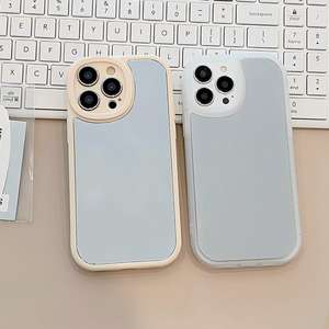 Funda con espejo para iPhone 13/14 Pro Max/16, sensación de alta gama, 15 Pro, simple, 12, a prueba de golpes. - Product Image 1