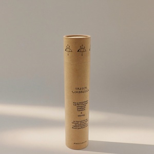 Emballage logistique biodégradable en tube de papier kraft recyclable et écologique, avec logo personnalisé imprimé - Product Image 2