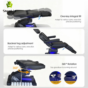 <span class=keywords><strong>Table</strong></span> <span class=keywords><strong>de</strong></span> <span class=keywords><strong>massage</strong></span> électrique moderne à 4 moteurs en cuir PU réglable pour salon <span class=keywords><strong>de</strong></span> beauté - Product Image 3