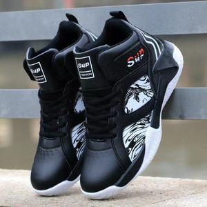 Baskets Montantes Hommes 2025, Chaussures de <span class=keywords><strong>Basket</strong></span> Streetwear Cool Style Chinois pour Étudiants, Mi-Montantes Anti-Dérapantes à Semelle Épaisse - Product Image 1