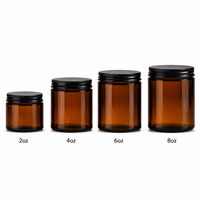 Botol Suplemen Kaca Amber untuk Kapsul, Tablet, Kemasan Bubuk Protein dengan Label Kustom, Pasokan Pabrik OEM ODM