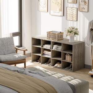 Populaire en bois moderne Rectangle étagère à chaussures organisateur boîte avec armoire de rangement pour entrée couloir salon maison organisateur - Product Image 3