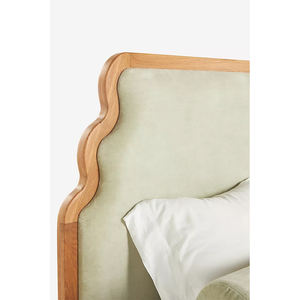 Fatto a mano francese anticato struttura <span class=keywords><strong>in</strong></span> <span class=keywords><strong>legno</strong></span> <span class=keywords><strong>massello</strong></span> di lusso King Queen Size Set mobili letto di velluto - Product Image 6