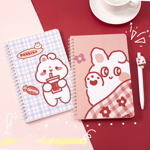 <strong>Cute</strong> A5 Coil <strong>Notebook</strong> Thickened Horizontal Line Cartoon Student <strong>Spiral</strong> <strong>Notebook</strong> Office Stationery Notepad Wholesale - Product Image 2