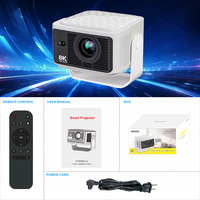 Projecteur à ultra courte focale Topleo 8k, petit projecteur intelligent Android 14 Hy350, home cinéma 1080p, mini projecteur portable 4k