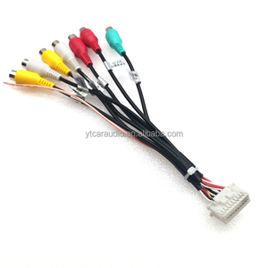 20pin Universele Auto Android Stereo Radio <span class=keywords><strong>Rca</strong></span> <span class=keywords><strong>Output</strong></span> Draad Aux-In Adapter Kabel <span class=keywords><strong>Audio</strong></span> Av In Aux Out Kabel - Product Image 2